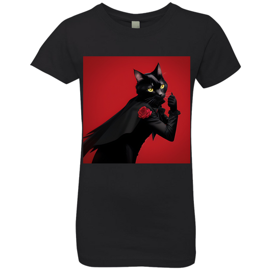 "Vampy Kitty" Girls' Princess T-Shirt