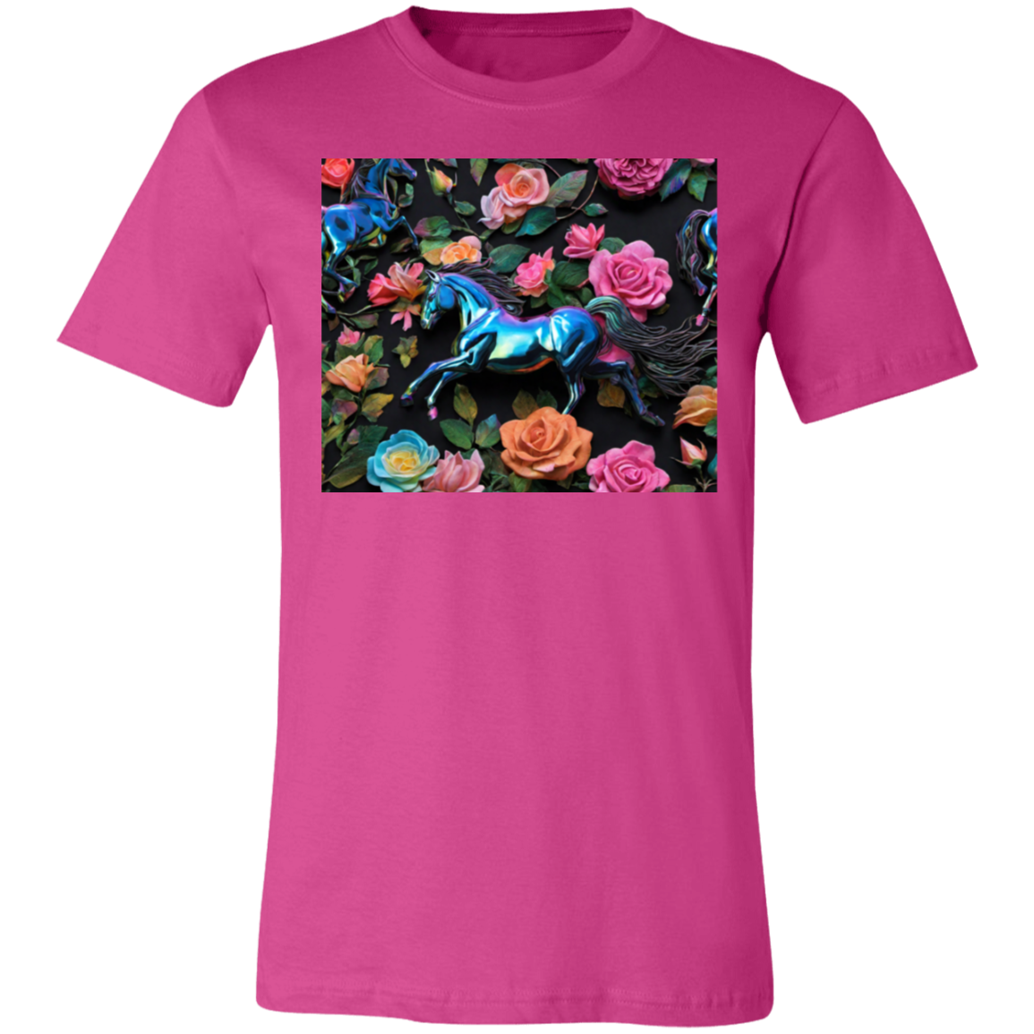 "Wild Flowers, Wild Horses" Unisex Short-Sleeve T-Shirt