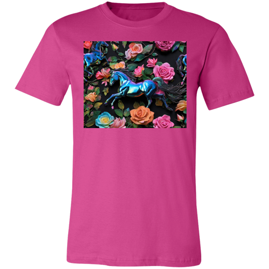 "Wild Flowers, Wild Horses" Unisex Short-Sleeve T-Shirt