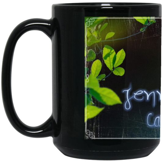 Cave Kat's 15 oz. Black Mug