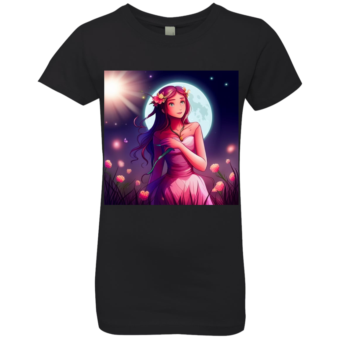 "Moon Child'' Girls' Princess T-Shirt