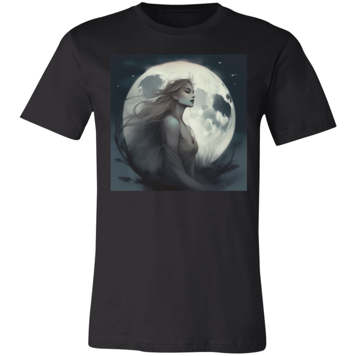 "Daughter of the Moon''  Womens Short-Sleeve T-Shirt