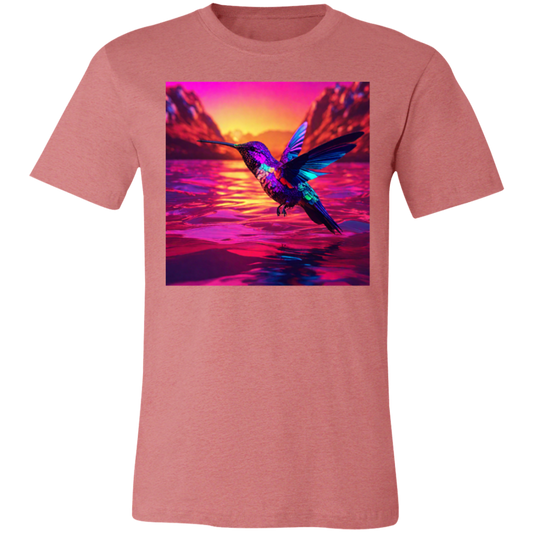 'Hummingbird Sunset" Unisex Short-Sleeve T-Shirt