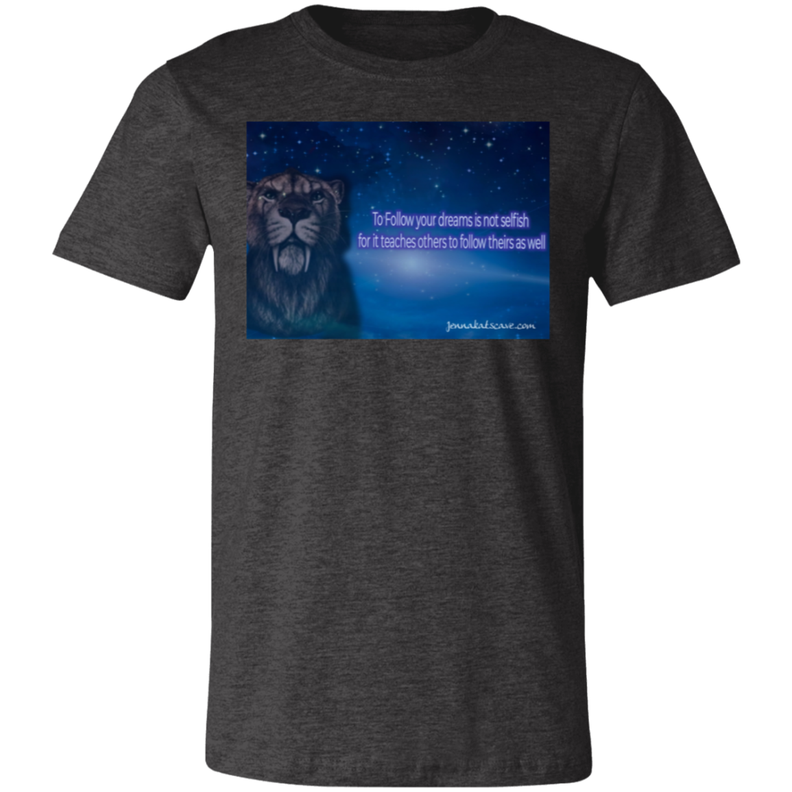 "Cave Kat Motivations, Chase Dreams" Unisex T-Shirt