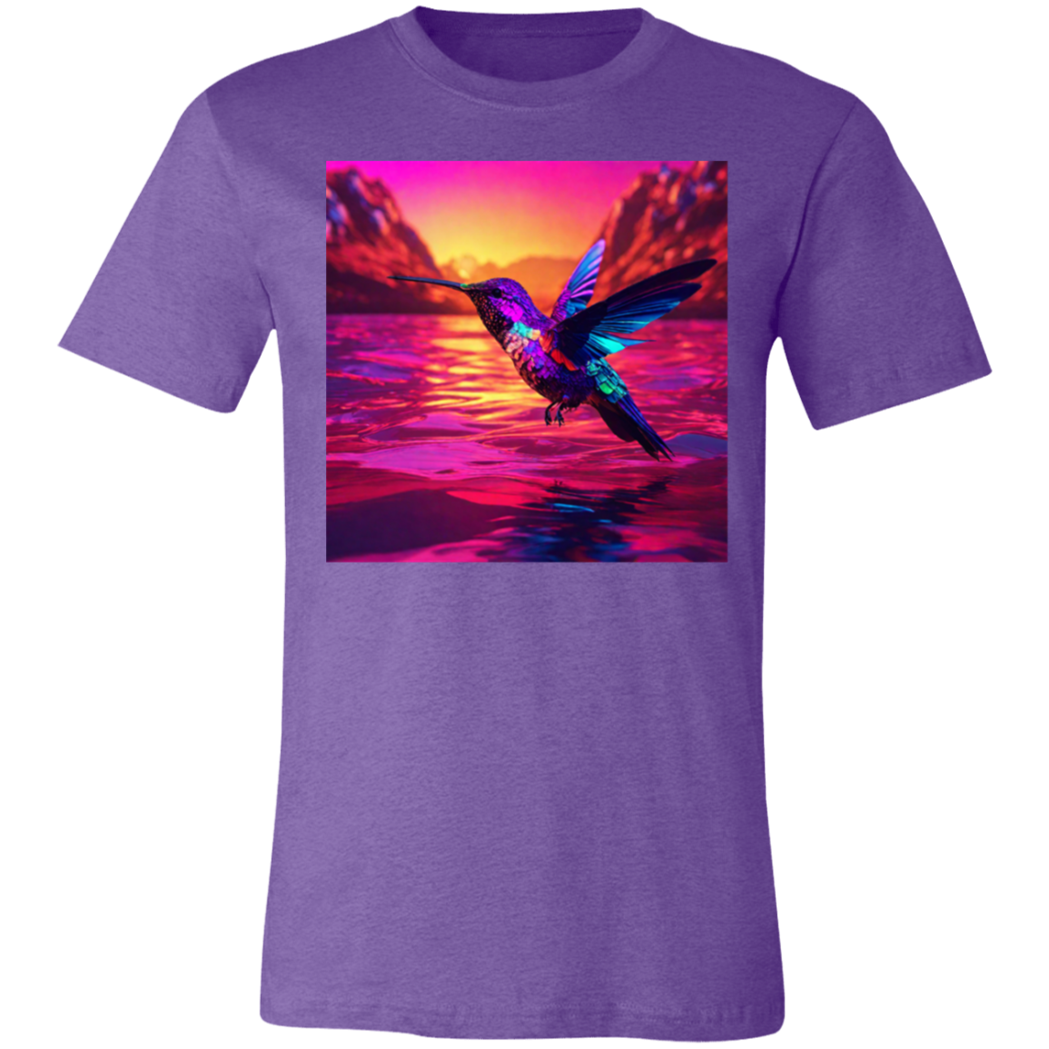 'Hummingbird Sunset" Unisex Short-Sleeve T-Shirt