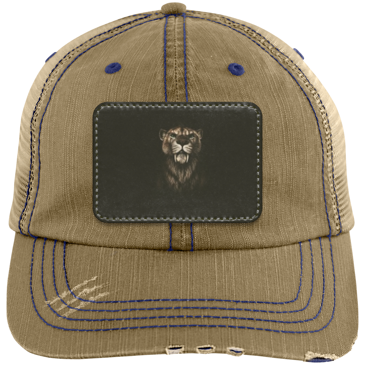 Cave Kat Distressed Trucker Hat