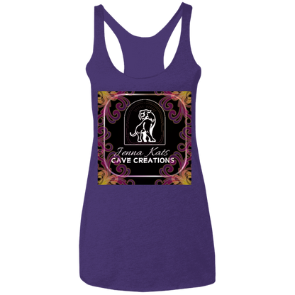 Jenna Kats' Curly Fire Logo Ladies' Tank