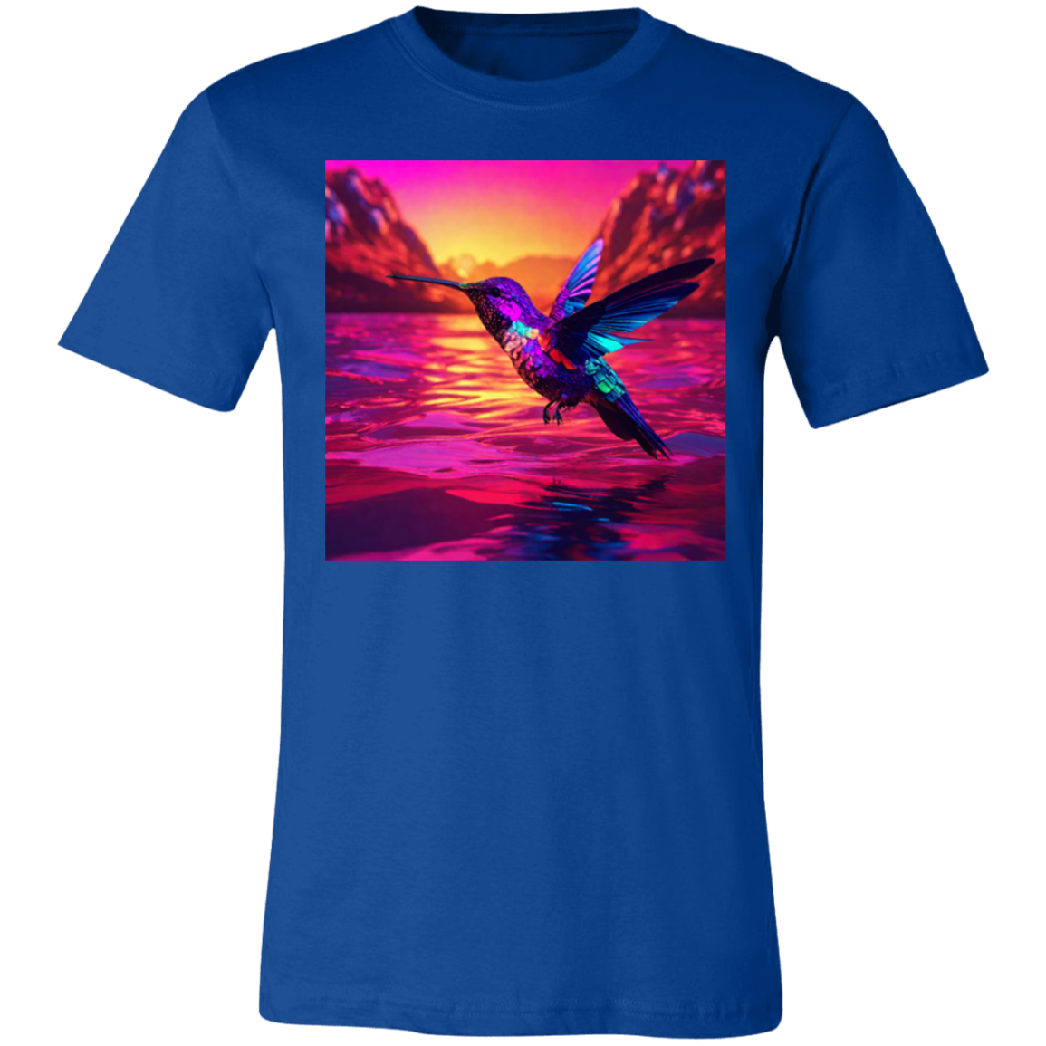 'Hummingbird Sunset" Unisex Short-Sleeve T-Shirt