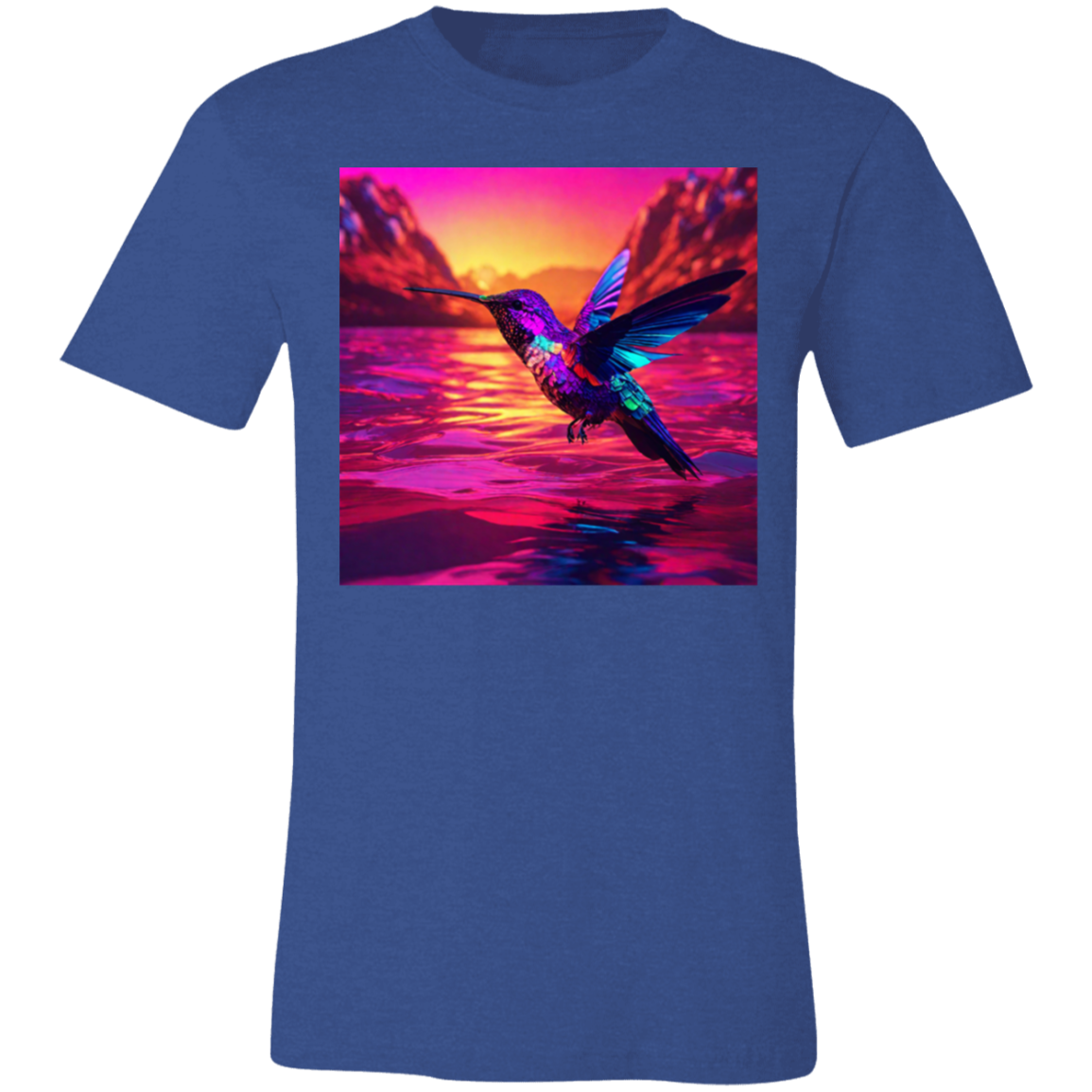 'Hummingbird Sunset" Unisex Short-Sleeve T-Shirt