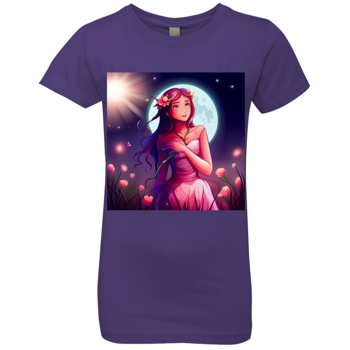 "Moon Child'' Girls' Princess T-Shirt