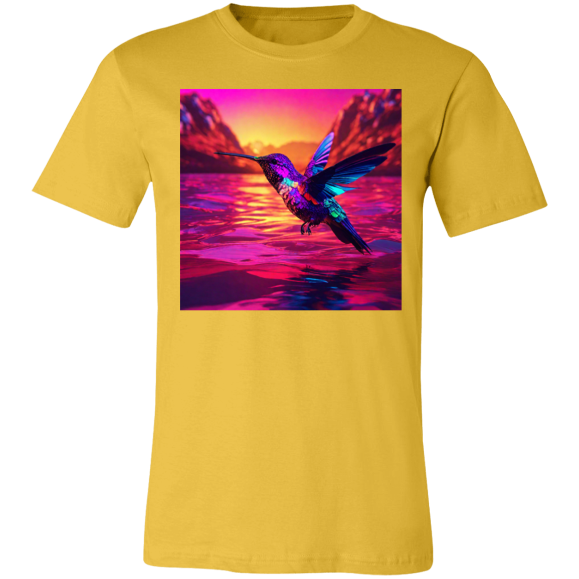 'Hummingbird Sunset" Unisex Short-Sleeve T-Shirt