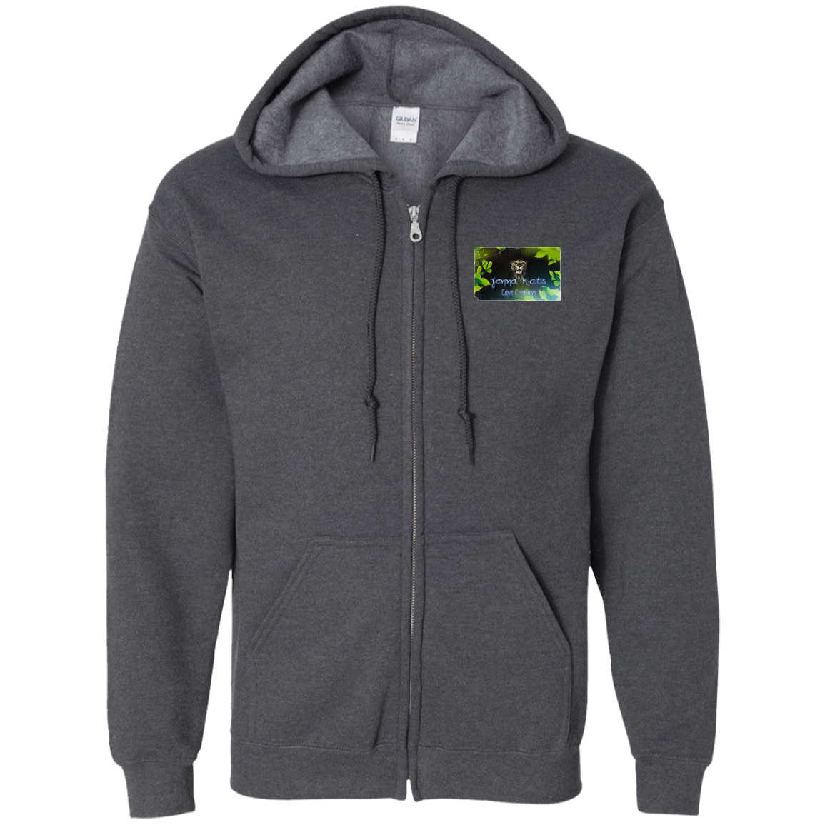 Cave Kat's Zip Up Hooded Sweatshirt