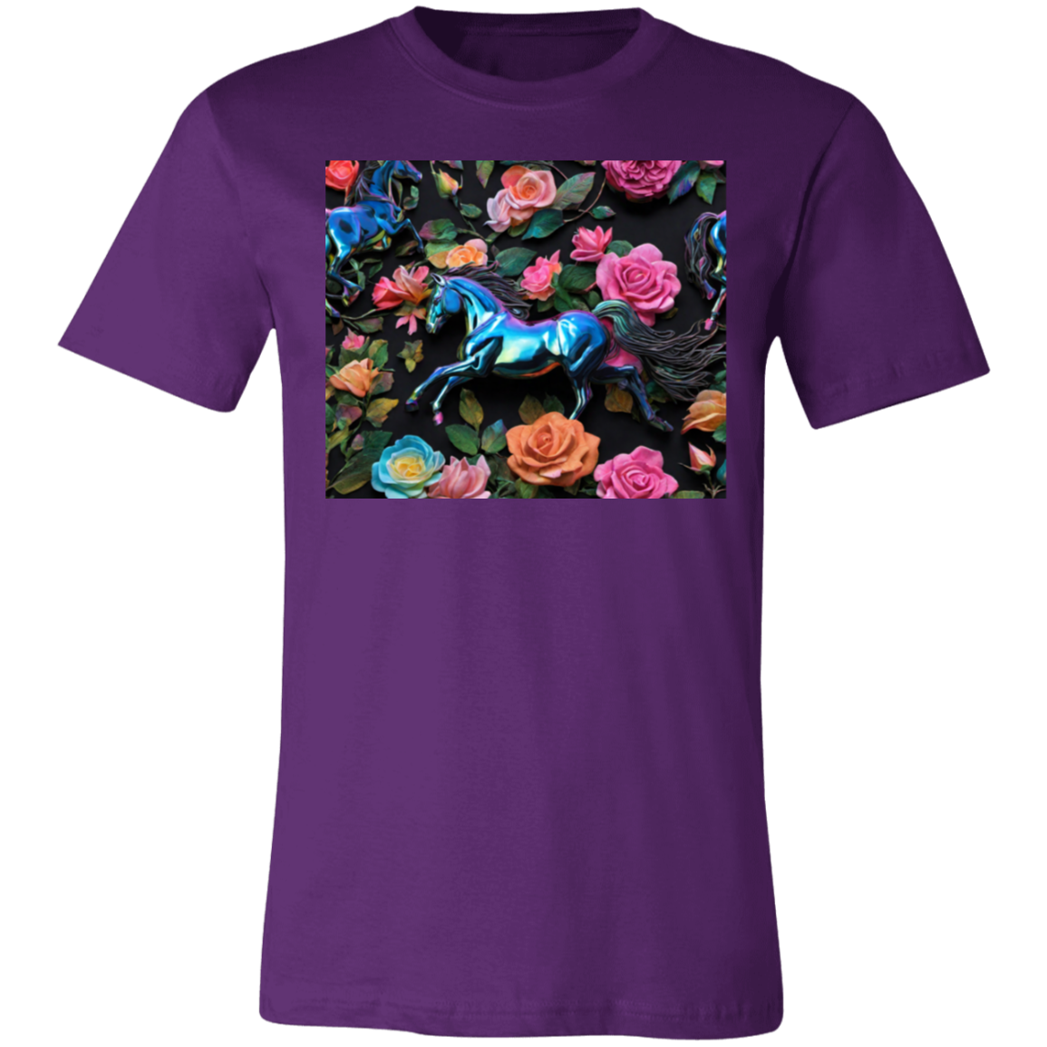 "Wild Flowers, Wild Horses" Unisex Short-Sleeve T-Shirt