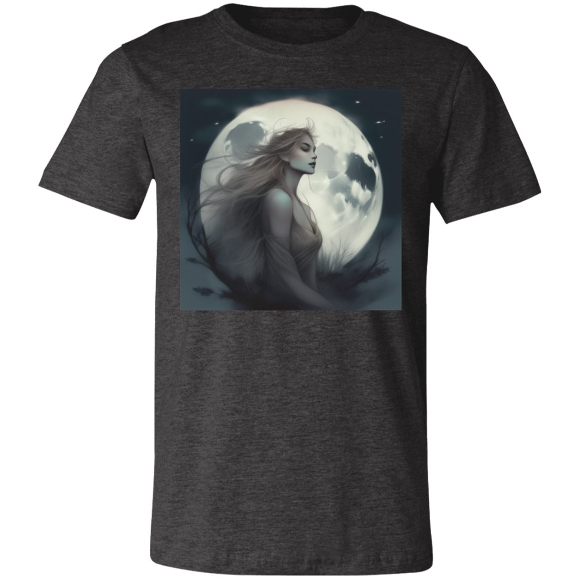 "Daughter of the Moon''  Womens Short-Sleeve T-Shirt