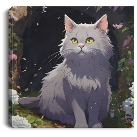 ''Wild Flower Cave Cat''  Print