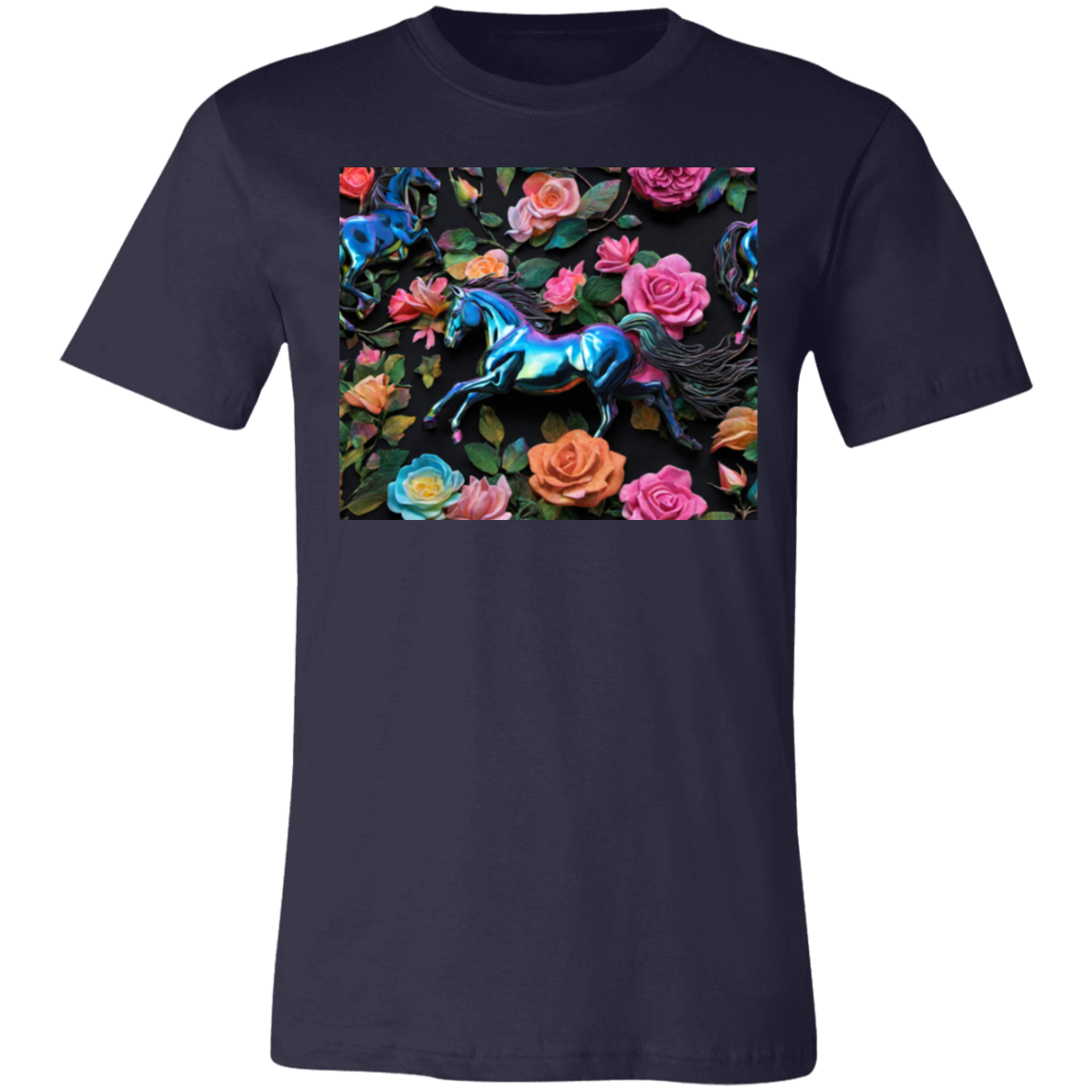 "Wild Flowers, Wild Horses" Unisex Short-Sleeve T-Shirt