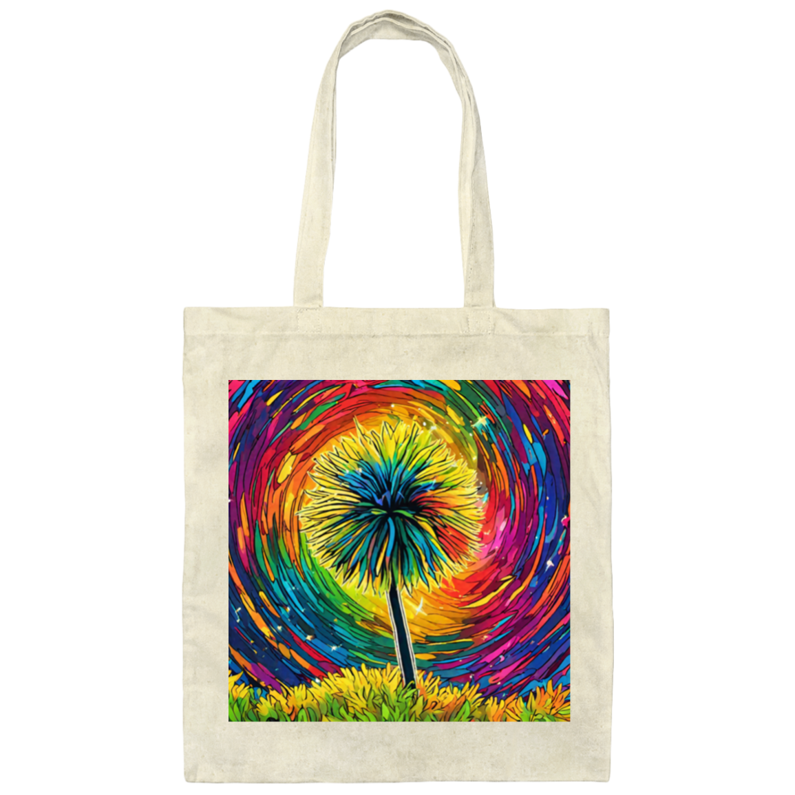 ''Swirly Wish" Canvas Tote Bag