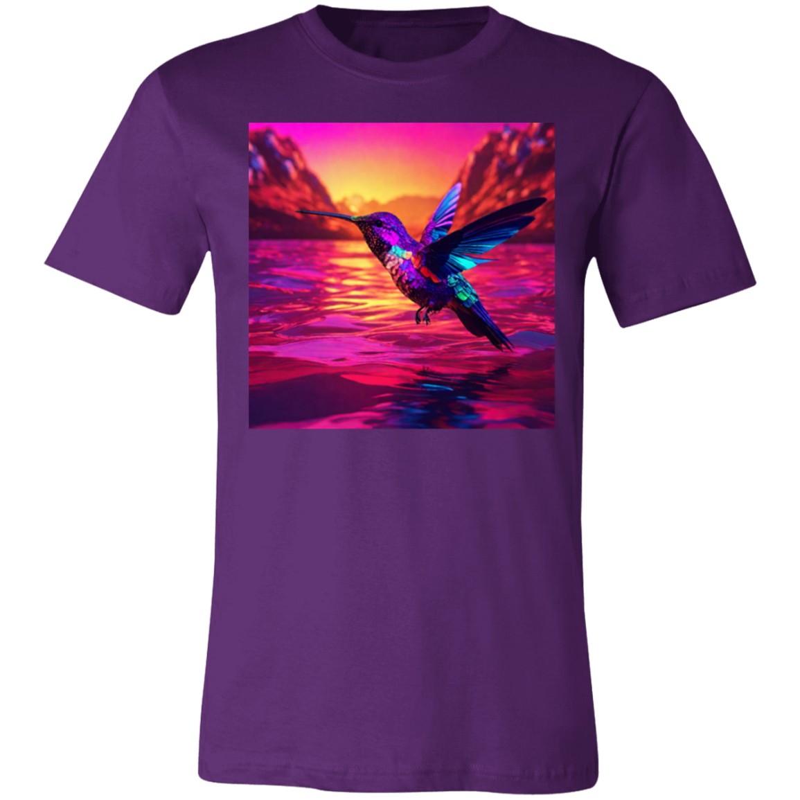 'Hummingbird Sunset" Unisex Short-Sleeve T-Shirt